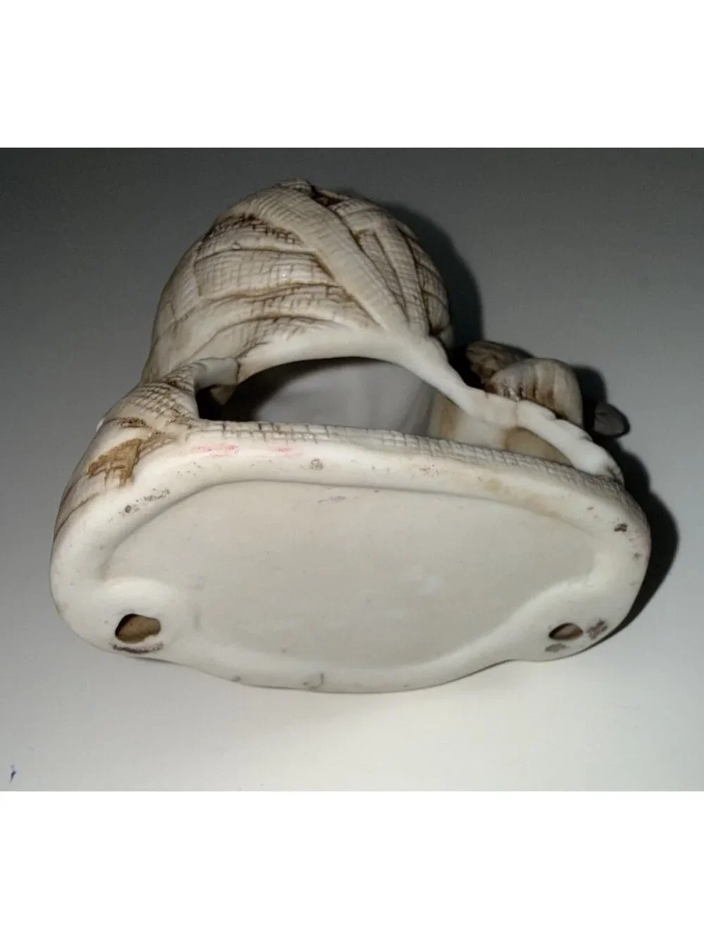VINTAGE Halloween Ceramic Mummy Tealight Candle Holder Owl Googly Eyes Spooky 3